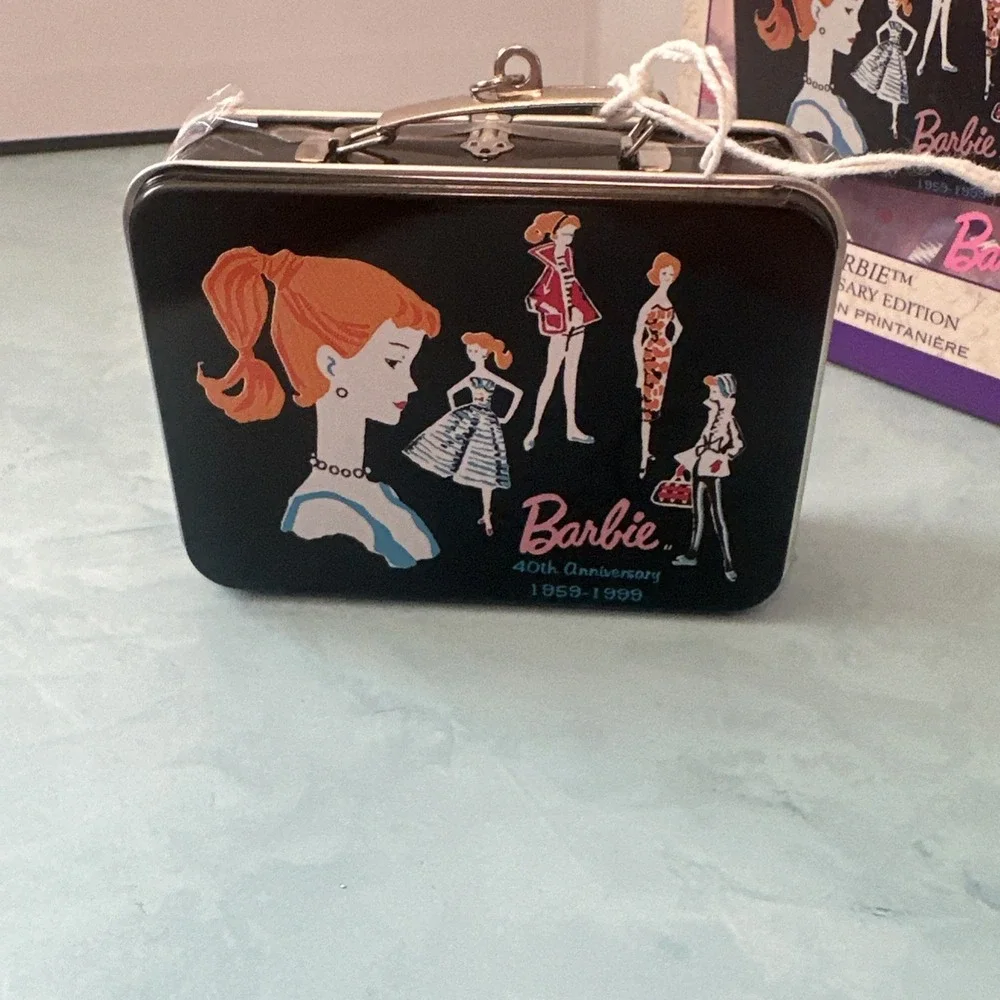 Christmas Ornament Barbie Lunchbox Hallmark Keepsake Anniversary Edition 1997